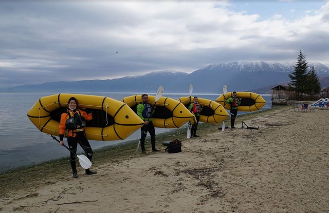 Packrafting in albania