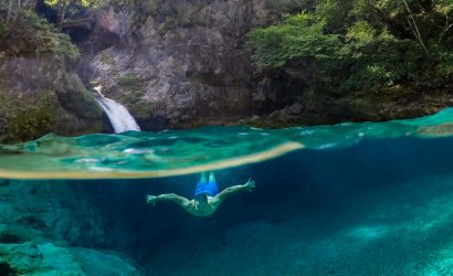 Theth National Park Albanien blaues Auge