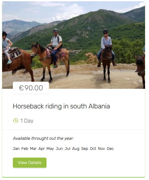 Reitabenteuer in Albanien