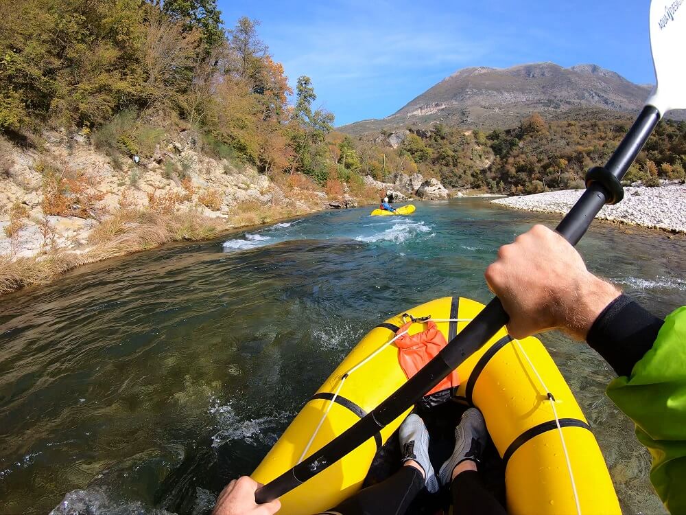 avventura di packrafting