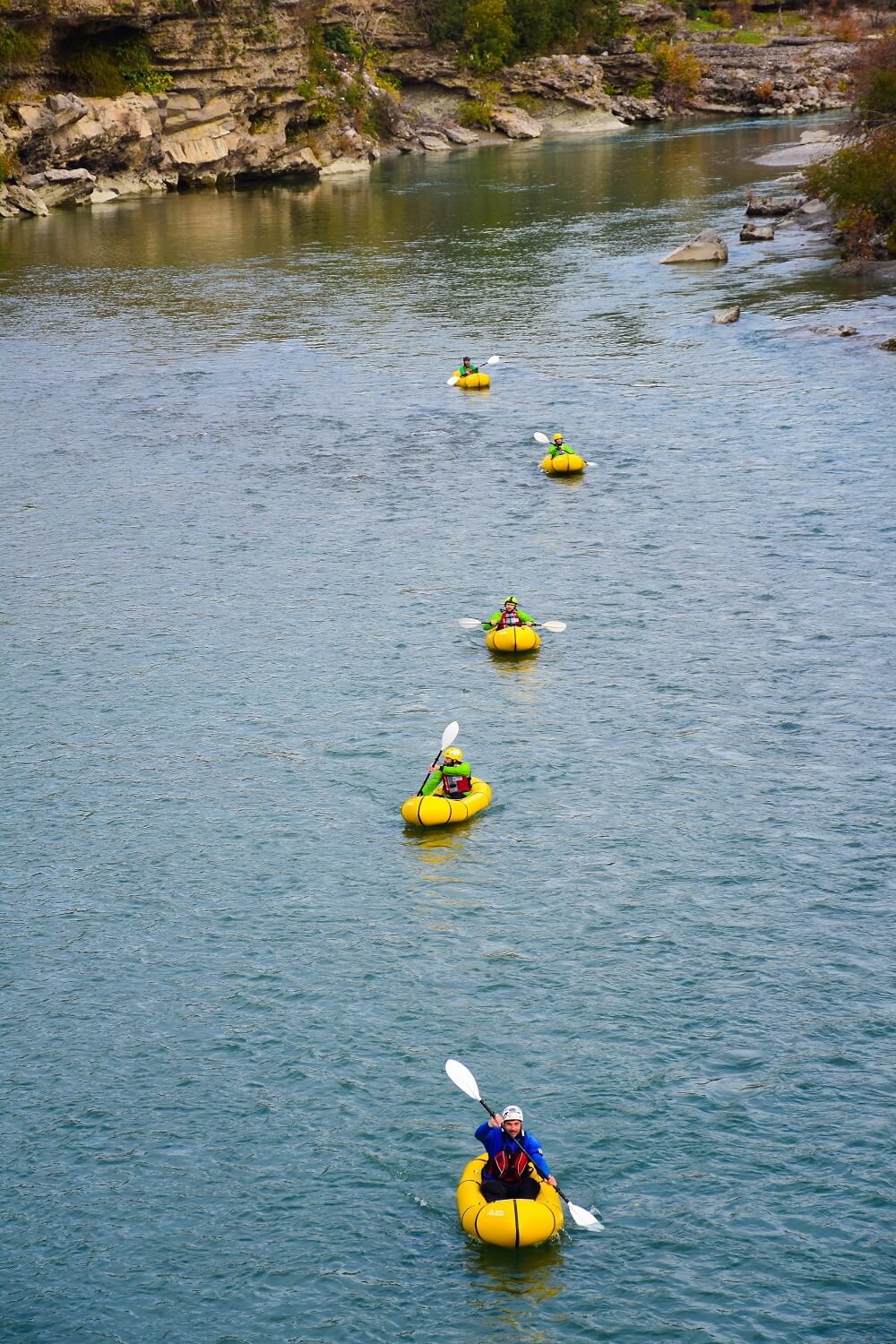 Packrafting in Albanien