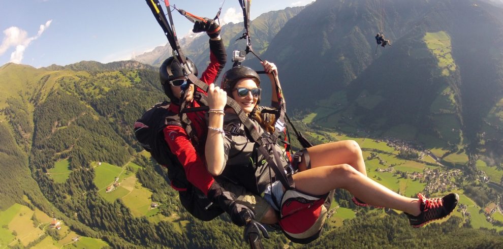 paragliding v Albánii
