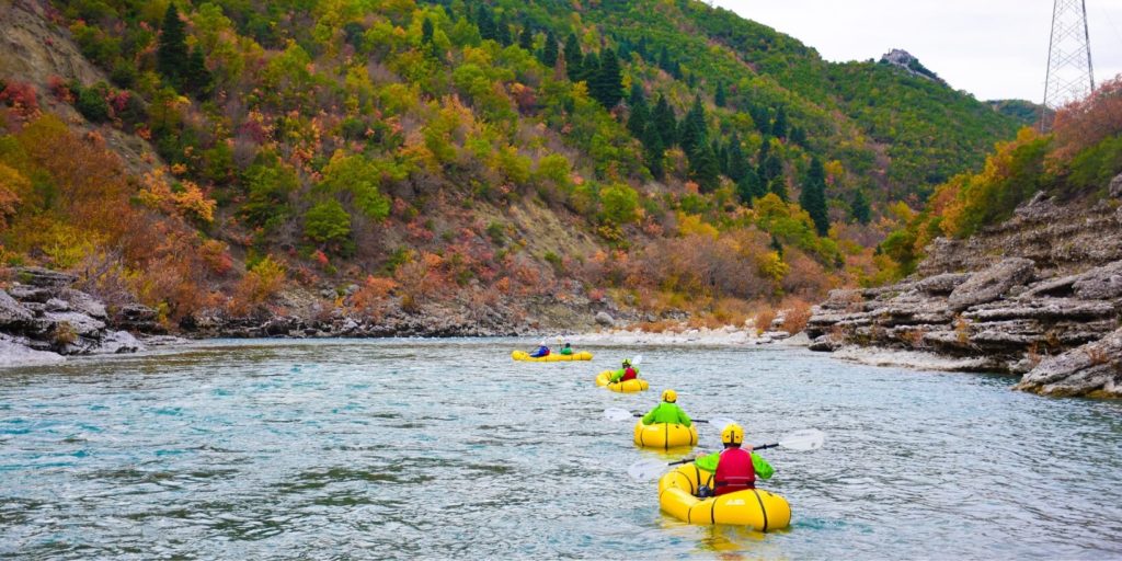 packrafting río vjosa