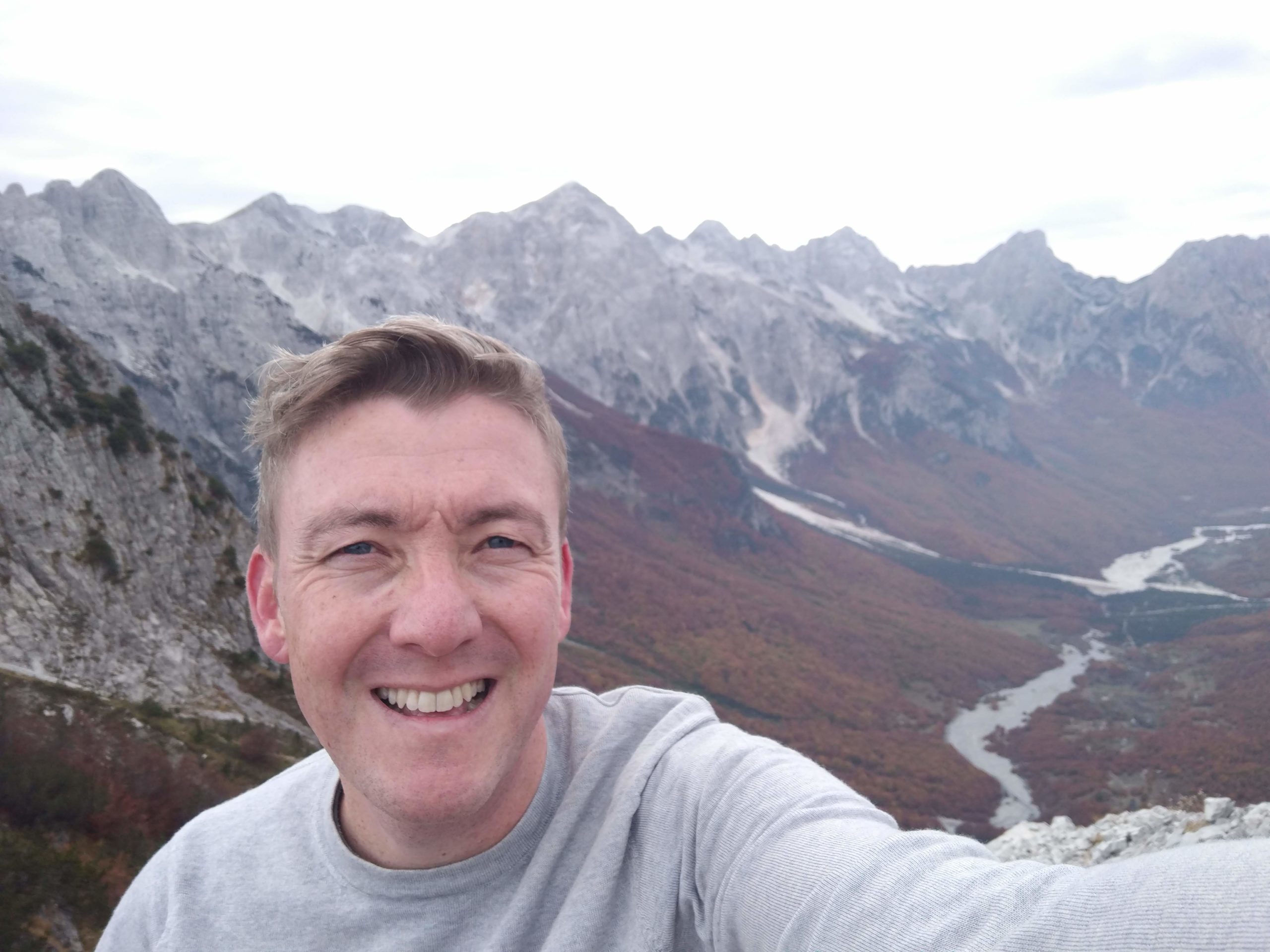 hiking albanian alps